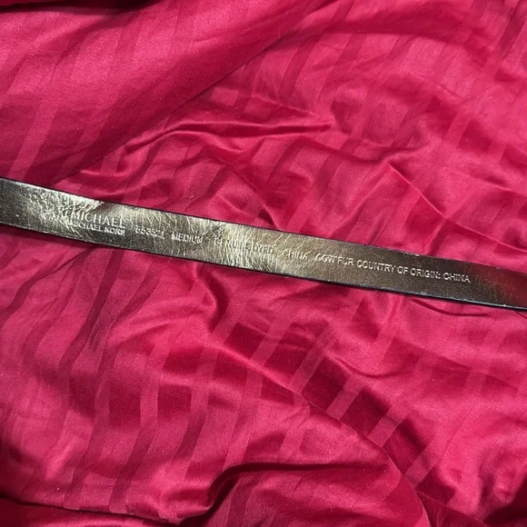 Michael Kors Animal Print Leather Belt Size M - Picture 3 of 5